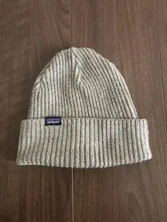 patagonia ベージュ ニット帽