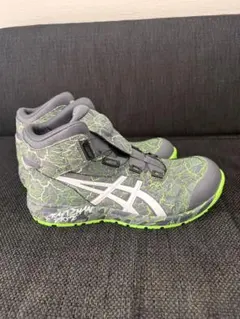 asics 安全靴 ウィンジョブ BOA グリーン28.0 - メルカリ