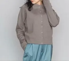 BEAUTY&YOUTH ARROWS ダブルフェイスリングボタンカーディガン