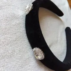 新品未使用　ベルベット　カチューシャ