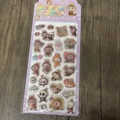 ぷくぷくシール　3D夜光ステッカー シート1枚