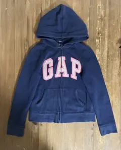 GAP zip hoodie navy × pink キラキラ ラメ 平成