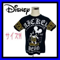 Disney ディズニー　メンズ　プリント　総柄　Tシャツ　古着　Mサイズ