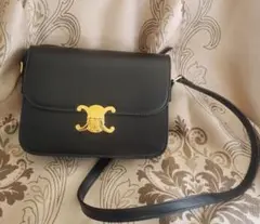 CELINE ブラックショルダーバッグ