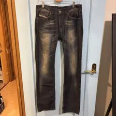 Diesel ディーゼル★ヴィンテージ 加工 ボタンフライ ダークブルー 29