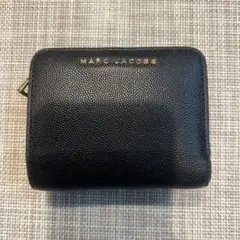 【最終お値下げ価格！】MARC JACOBS ブラックレザー二つ折り財布