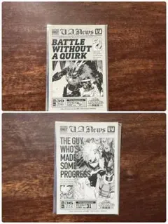 ヒロアカ原画展 入場特典 爆豪 オールマイト ステッカー