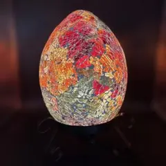 モザイクエッグランプ　インテリア照明　テーブルランプ