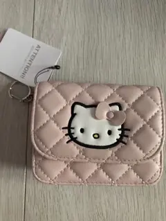 LOWRYSFARM キティ キルティングカードケースキーチャーム　ピンク　②