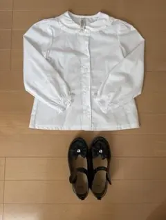 キッズ　フォーマル　ブラウス　シャツ　靴