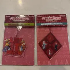 新品★ディズニークリスマスオーナメントくじアクリルオーナメント2点セット2024