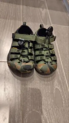 KEEN サンダル 16cm カモフラージュ柄 キッズ