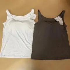 UNIQLO エアリズム ブラタンクトップ 2色セット XL