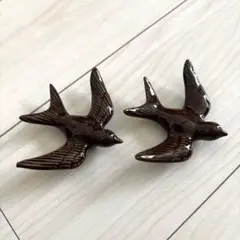 陶器 ツバメ ウォールデコレーション 小鳥