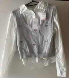 ベスト シャツ 2点セット 新品タグ付き