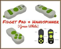 ★ハンドスピナー＆フィジェットパッド★フィジェットスピナー★【グリーン/新品】
