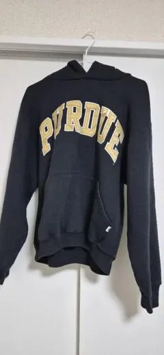 Purdueロゴ ブラックパーカー Russell
