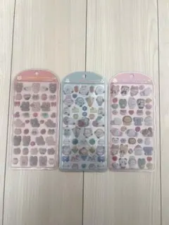 コットンパフィーシール 3種類セット