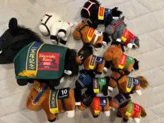 【まとめ売り】競走馬　マスコットぬいぐるみキーホルダー　競馬