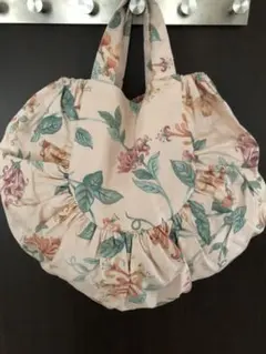 手作り手提げバッグ　ギャザー付き