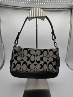 A287【COACH／コーチ】ワンショルダーバッグ　ハンドバッグ　シグネチャー 2026年最新】coach ワンショルダーバッグ シグネチャーの人気アイテム