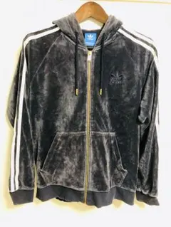 【レア品】adidas ベロア素材 パーカー L