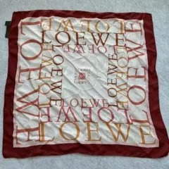 美品 LOEWE ロエベ フルーツ柄 スカーフ シルク ヴィンテージ 希少