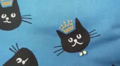 レビューブックカバー　おしゃれ猫ちゃん♡ ブルーのサムネイル