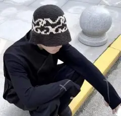 クラッシャーハット ニット バケット 韓国 ストリート 男女兼用