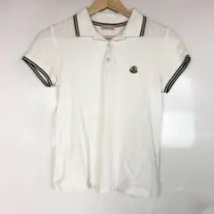 MONCLER モンクレール ポロシャツ ホワイト ロゴワッペン トリコロールのサムネイル