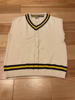 お買得BEAMS LIGHTS アイボリー コットンチルデンベストワイドショルダ