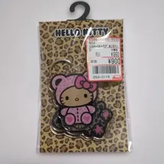 ハローキティ　3連　アクリルキーホルダー　着ぐるみ　ギャル　日焼け　アベイル