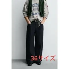 新品 31 CHAMPION X ZARA ストライプ バギーフィット ジーンズ - メルカリ