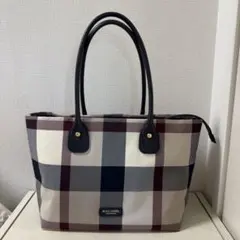 【新品同様】ブルーレーベルクレストブリッジ トートバッグ マルチカラー　チェック