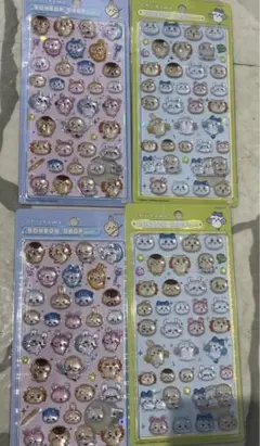 ボンボンドロップシール　ちいかわ　第2弾　 2種類　みんな　ポーズ　ニコニコ