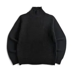 美品】HUGO BOSS ボス ハイネック リブニットセーター イタリア製 48のサムネイル