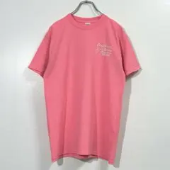 Y2Kヴィンテージ・Tシャツ 企業物 アニマルプリント 蛍光ピンク
