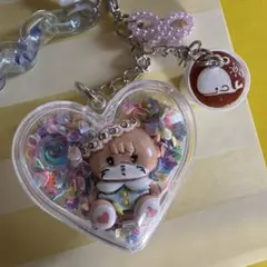 mikko ラテ　オリジナルチャームキーホルダー