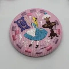 ディズニー刺繍缶バッジ アリス