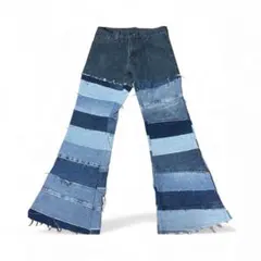 Levi’s 521 パッチワークデニム W32 L29 一点物 デザインデニム