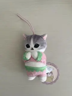 mofusand パジャマにゃんマスコット② ぬいぐるみ いちご