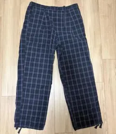 GAP チェックパンツ　バギーチェックパンツ