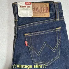 70~80s EDWIN ヴィンテージGMスリム 1055-00 未使用品のサムネイル