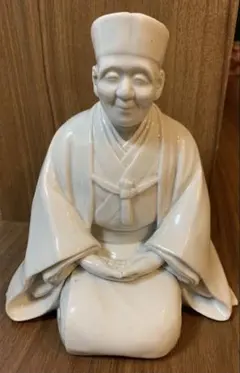 時代木彫　利休居士像　人物像　置物　書付　V　9844 時代木彫 利休居士像 人物像 置物 書付 V 9844 時代木彫 利休居士像