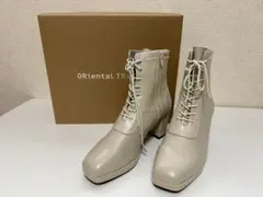 ORiental TRaffic ベージュ レースアップブーツ