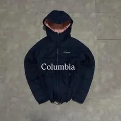 【希少カラー⭐️】極暖columbia キルティングダウン ダークネイビー　ピンク