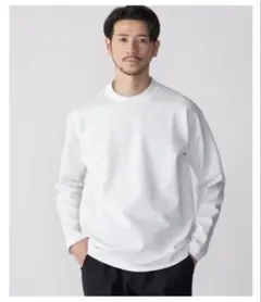 ②SHIPS クルーネック 長袖カットソー