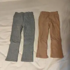 BDB ポケット付きボトムスセット グレー・ベージュ