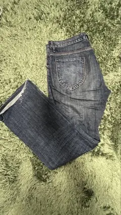 ダークブルーデニム フレアジーンズ