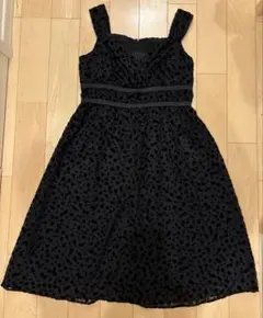 【美品】組曲 PRIER ドット柄 ノースリーブ ワンピース サイズ3